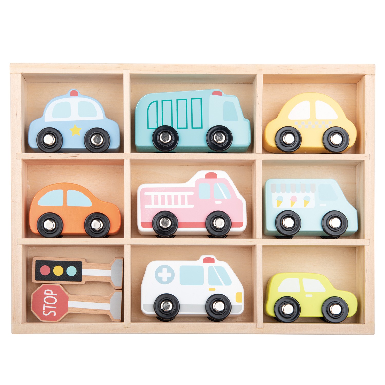 Cars wooden on sale toy box